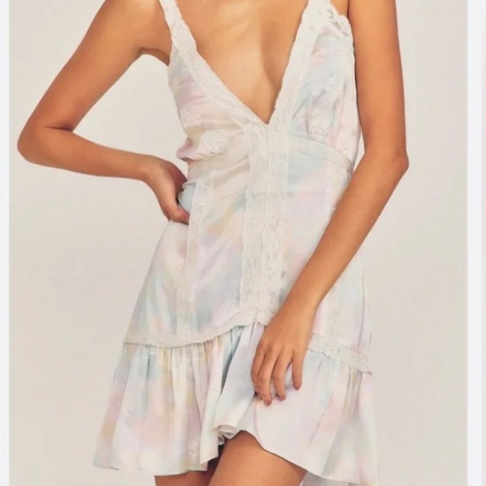 Loveshackfancy navie dress fairytale tie dye size 8